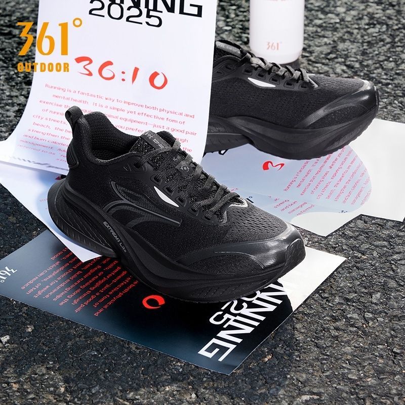 รองเท้าวิ่ง 361° Fierce MAX สำหรับผู้ชาย ดีไซน์กว้าง ส้นหลังซึมซับแรงกระแทก สวมใส่ง่ายและเบาสบาย 672