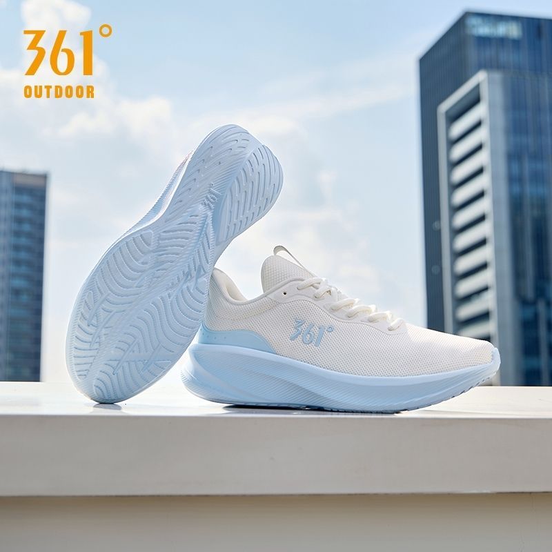 361 Degree Fengye 5  รองเท้ากีฬาพื้นนุ่มสําหรับผู้ชายตาข่ายระบายอากาศดูดซับแรงกระแทกรองเท้าวิ่งน้ําห