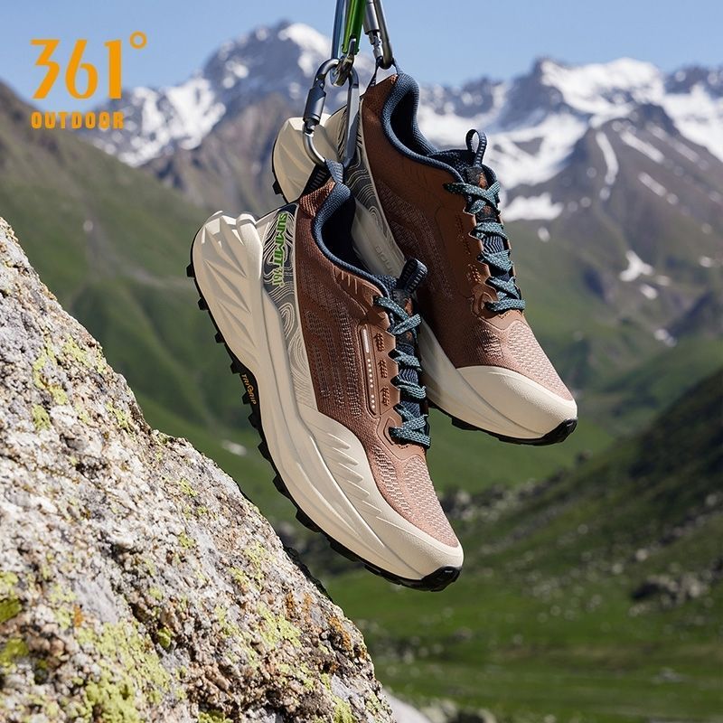 361 Degrees Yushan 3.0 แอ๊าท์ดอร์ ไฮกกิ้ง รองเท้า สำหรับผู้ชาย-ผู้หญิง | ป้องกันการลื่นจับแรง กันกระแทกดี มีระบบระบายอากาศ | เข้ากับฉากกลางแจ้งหลากหลาย  672532214