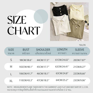 เสื้อยืดลําลอง สีพื้น-Waffle Knit -Polo เสื้อยืดสำหรับผู้หญิง สไตล์เกาหลี