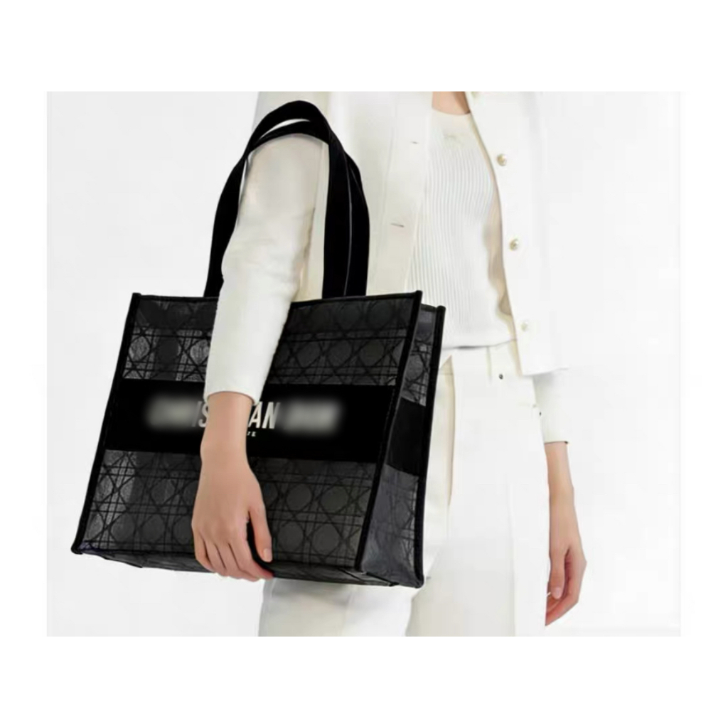 Book Tote Black Lace ปัก Tote Bag Size: 42 * 35 * 13cm