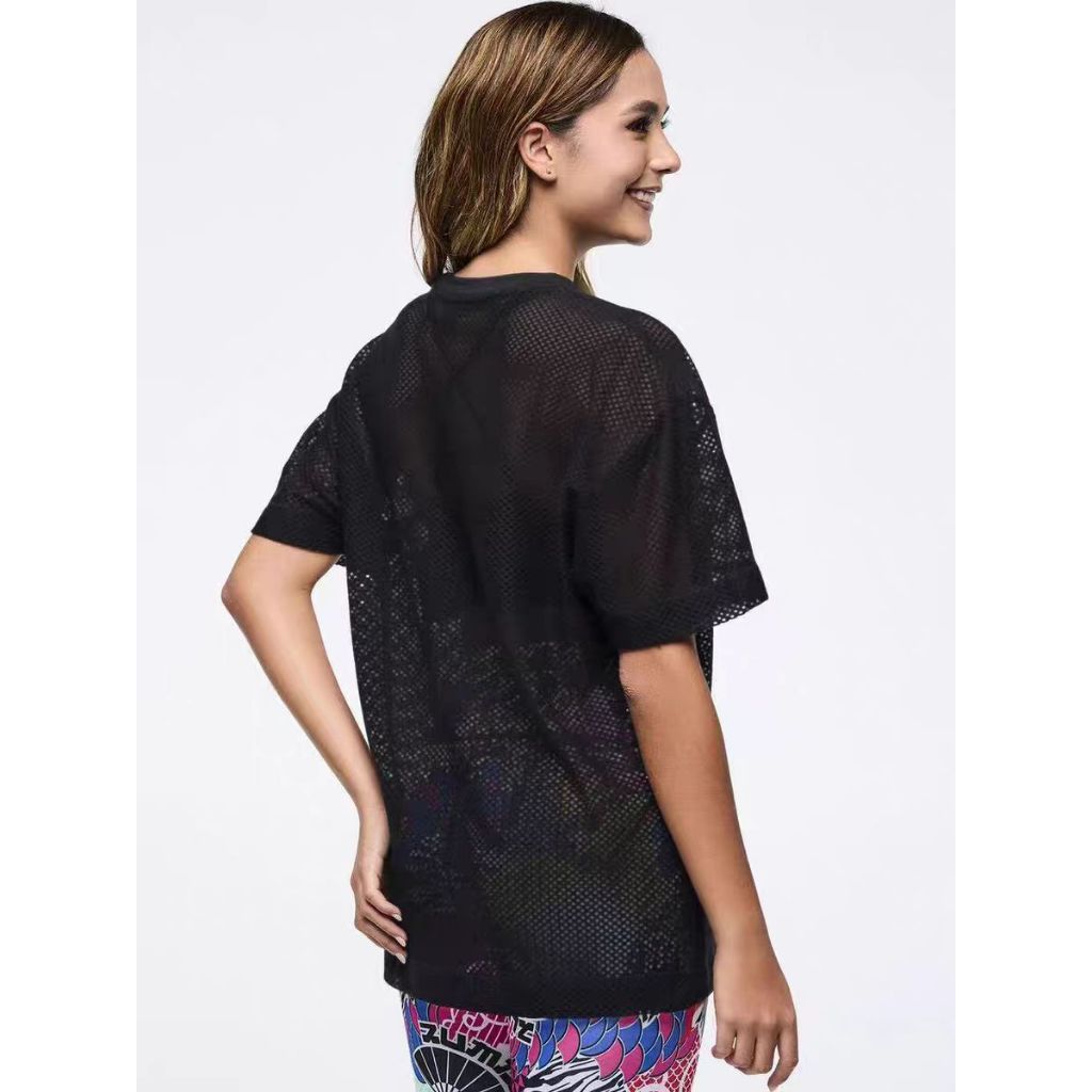 ZW 2026 ใหม่ สไตล์เอเชีย แจ๊สฟิตเนส กิจกรรมออกกำลังกาย เสื้อยืดตาข่าย - รูปที่ 5