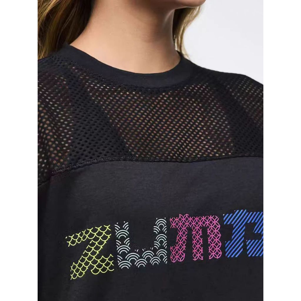 ZW 2026 ใหม่ สไตล์เอเชีย แจ๊สฟิตเนส กิจกรรมออกกำลังกาย เสื้อยืดตาข่าย - รูปที่ 7