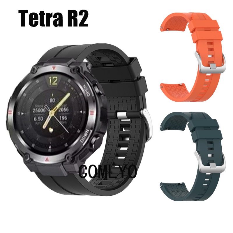 สําหรับ Aolon & Huafit Tetra R2 สมาร์ทวอท์ชซิลิโคนกีฬานุ่มผู้หญิงผู้ชาย Band สายรัดข้อมือกลางแจ้ง