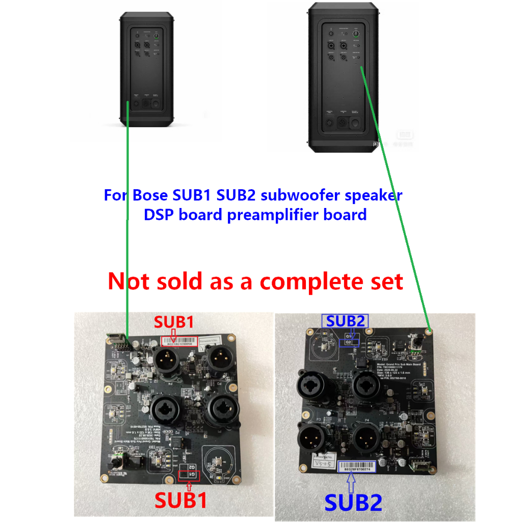 อะไหล่ PCB เดิมสําหรับ Bose SUB1 SUB2 ลําโพงซับวูฟเฟอร์บอร์ด DSP บอร์ด preamplifier บอร์ด