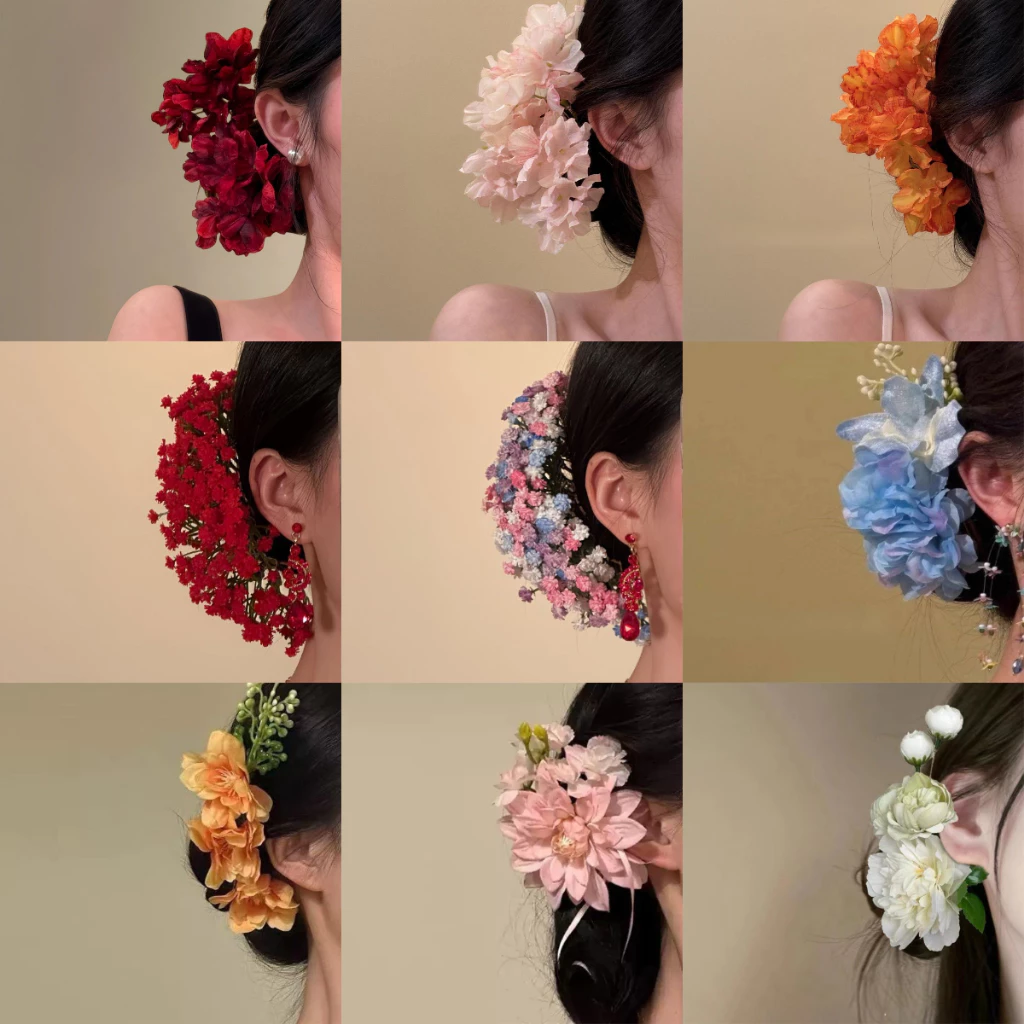กิ๊บติดผมยิปโซฟิล่า และดอกไม้ ดีไซน์สวยหรู