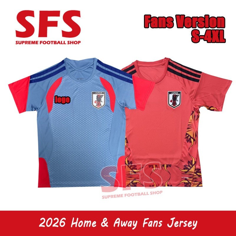 SFS 2026 Japan Jersey Pre Match ทีมชาติฟุตบอลชายเสื้อฟุตบอลกีฬาชุดฝึกซ้อมแฟนรุ่น S-4XL