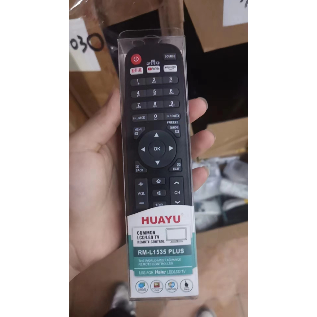 Haier สมาร์ททีวีรีโมทคอนโทรล Haier RM-L1535 HTR-A10 / LE32B9600T / LET22T1000HF / LE49B8200 / 43K650