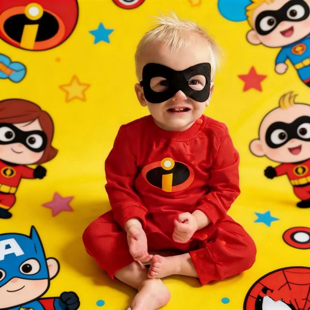 ชุดคอสเพลย์ Jack Jack Incredibles 2 สำหรับเด็ก ชุดจัมสูท Odell