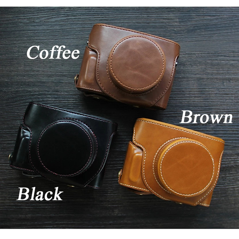 หนังหรูหรา Fujifilm XE4 กระเป๋ากล้องเปิดสายแบตเตอรี่ Mini Case