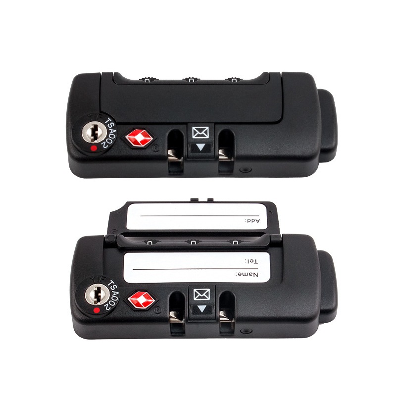 HD-006A Customs Lock TSA708 Customs Combine Lock คุณภาพสูง Writable ชื่อที่อยู่โทรศัพท์
