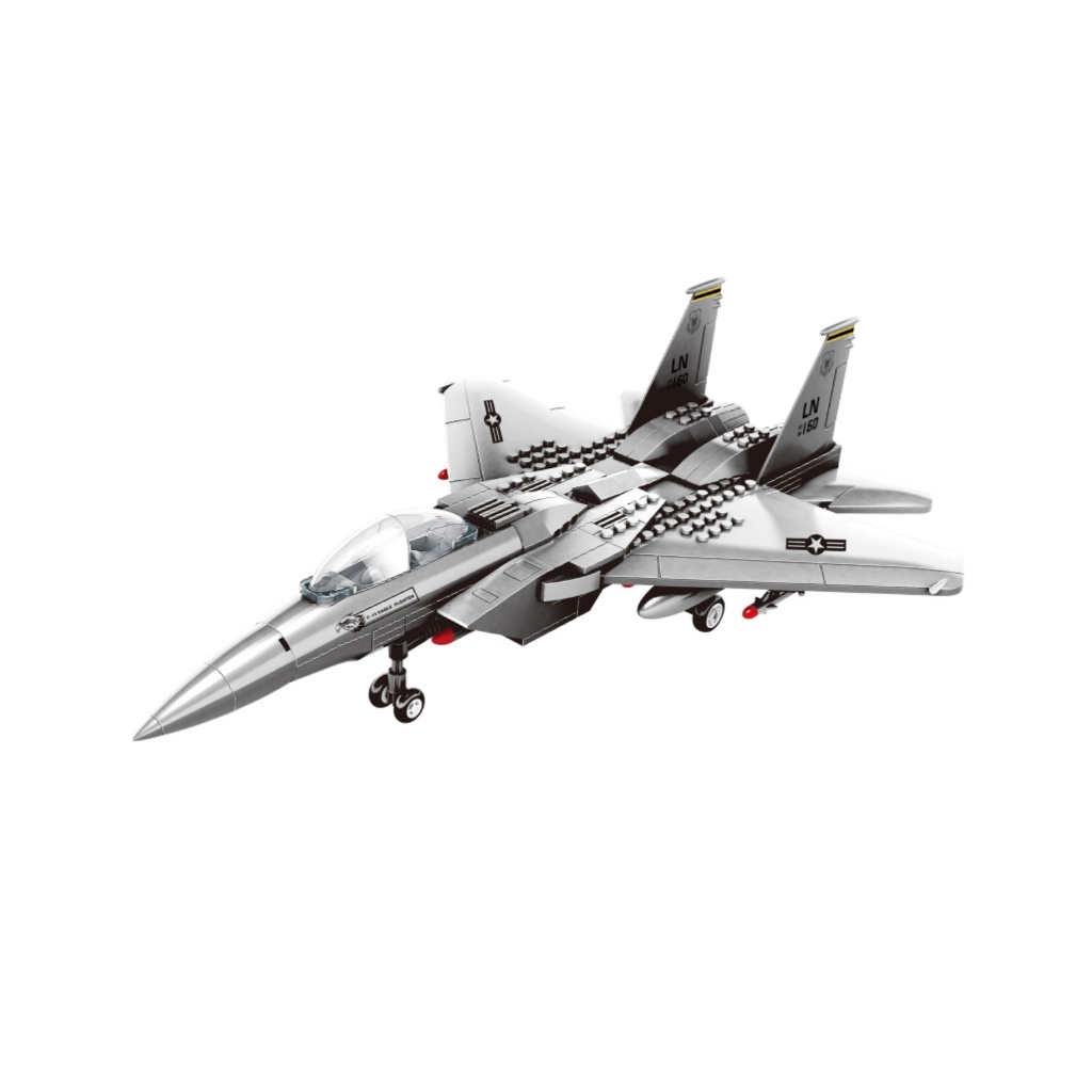 NO.4004, F-15 Eagle, บล็อกตัวต่อขนาดเล็ก, 223 ชิ้น