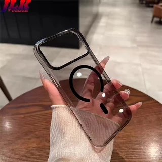 [JLK] เคสแม่เหล็กโปร่งใส HD แบบแข็งบางเฉียบสําหรับ Ultra Thin Clear Magnetic Phone Case for iPhone 17 Air 16 15 14 Plus 13 ProMax 12 Pro Max Transparent Shockproof Hard Cover 15Plus 14Pro แม่เหล็ก ทุกรุ่น เคส ชาร์จไร้สาย สำหรับ