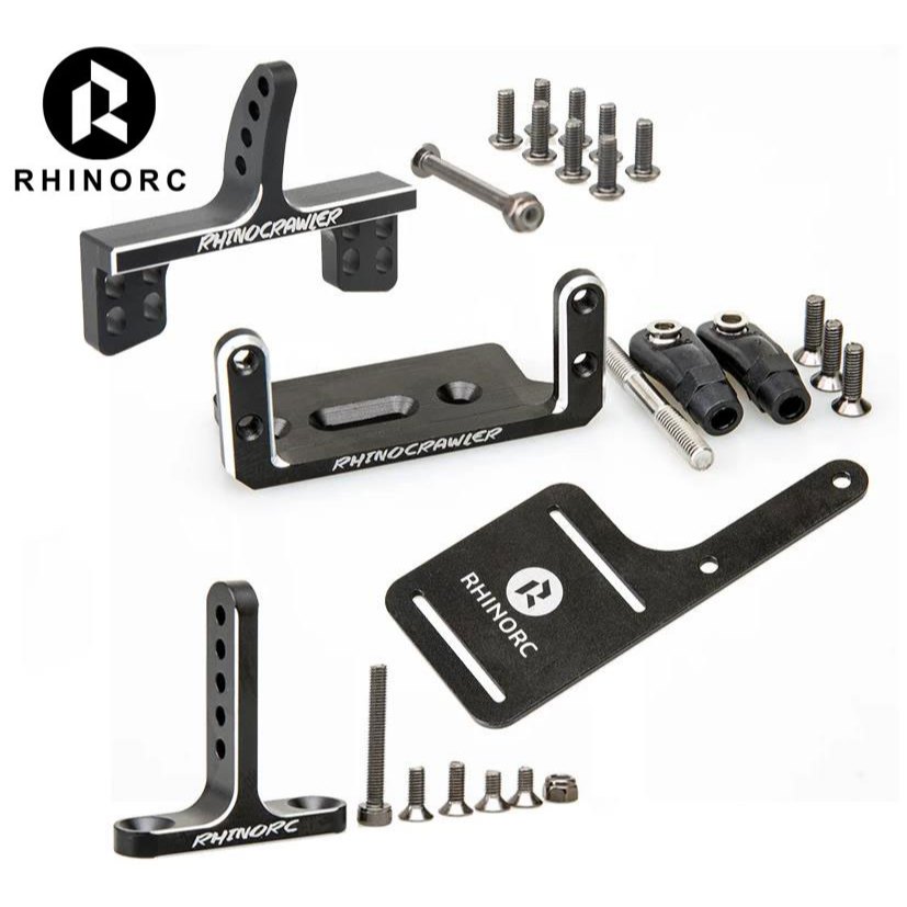 (TW) Rhinocrawler CNC สําหรับ Axial Capra Axles Link Servo ชุดอัพเกรดเมาท์แบตเตอรี่