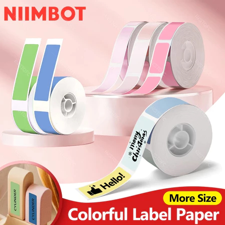 กระดาษฉลากสี NIIMBOT เข้ากันได้กับเครื่องพิมพ์ฉลาก NIIMBOT D11/D110/D101/H1