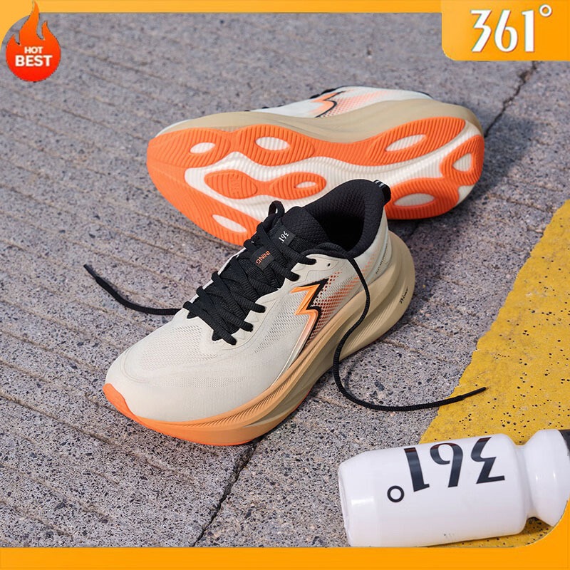 【จัดส่งจากกรุงเทพฯ】361 Degrees Eleos 2Plus รองเท้าวิ่งผู้ชาย คู่นุ่มสปอร์ตพรีเมียม กันลื่น เหมาะกับออกกำลังกาย 672612224