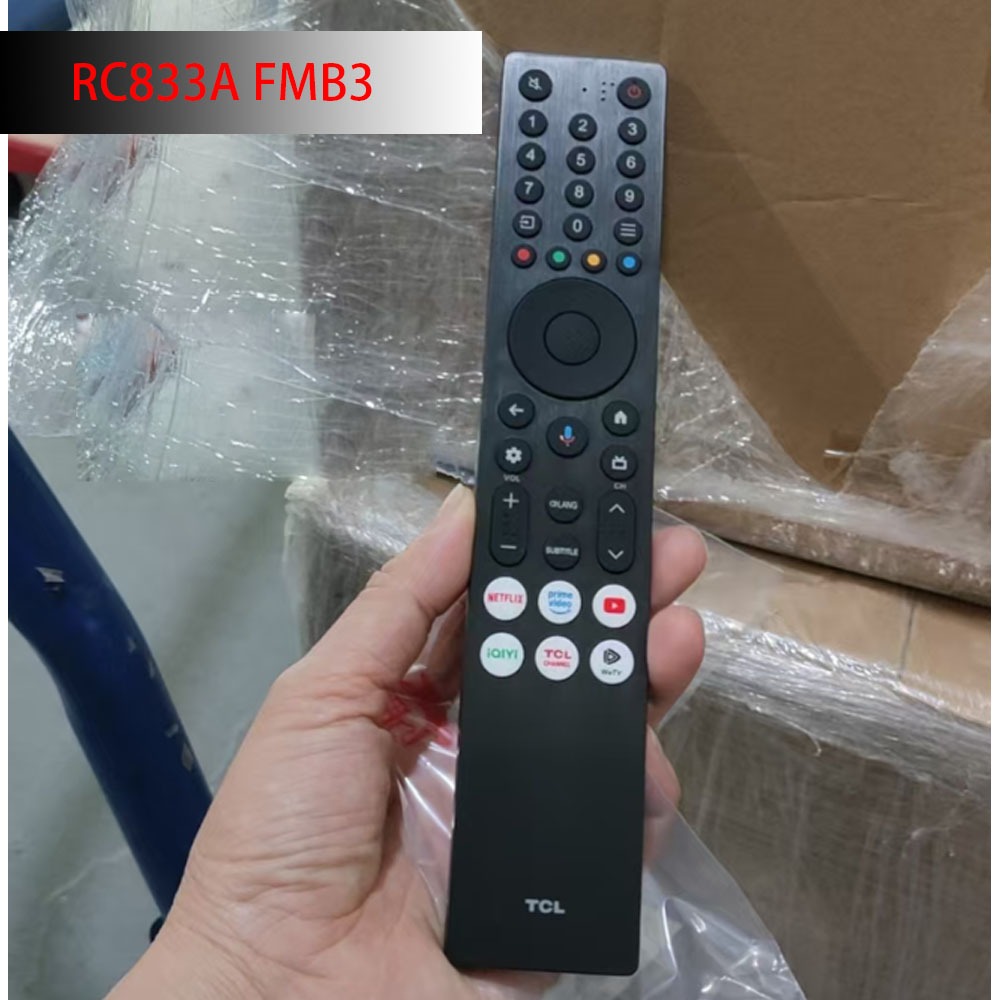 RC833A FMB3 TCL QLED TV 32S5K 32 นิ้ว Google TV รีโมทคอนโทรล