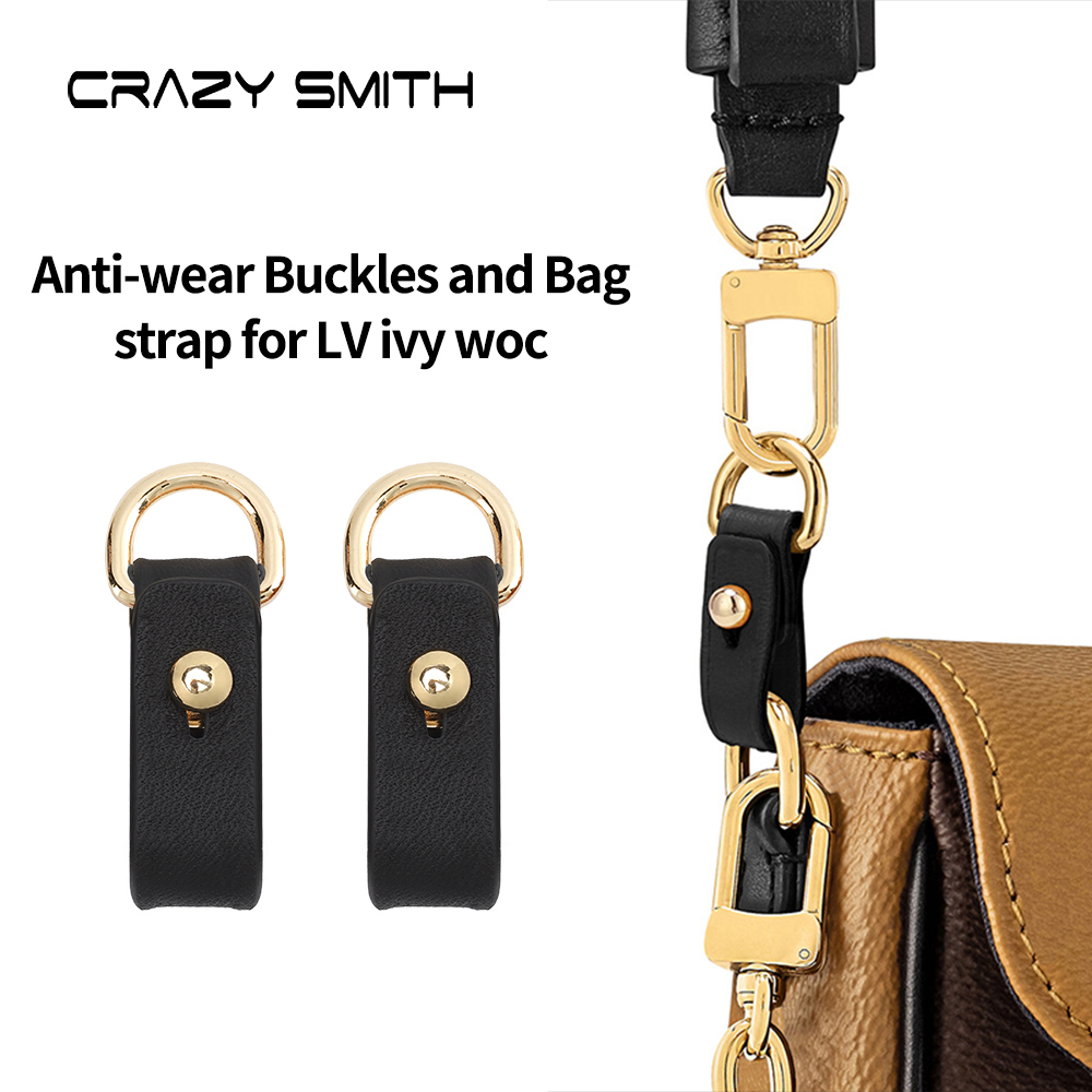 CRAZYSMITH หนัง Anti-wear Buckle สําหรับ LV Ivy Woc กระเป๋าสายคล้องไหล่ชุดกระเป๋าถือเปลี่ยนสายรัด Crossbody