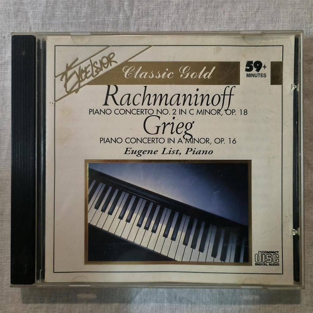 Rachmaninoff Grieg Eugene List, / – Piano Concerto No. 2 / Piano Concerto 马亚蒂斯·美 ฆาตกร ซีดีอัลบั้ม