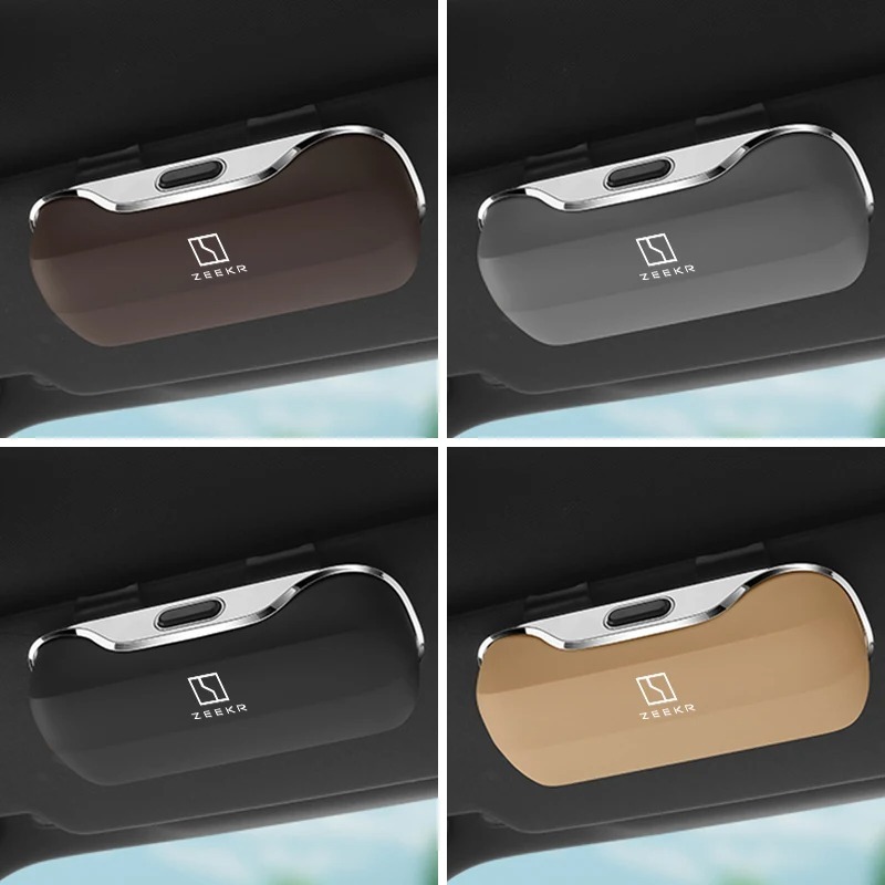 สําหรับ ZEEKR X 001 7X FR 007 GT 009 CX1E MIX M-Vision 9X 2024 Auto Sun Visor แว่นตากล่องแว่นตารถแว่นตากันแดดผู้ถือ