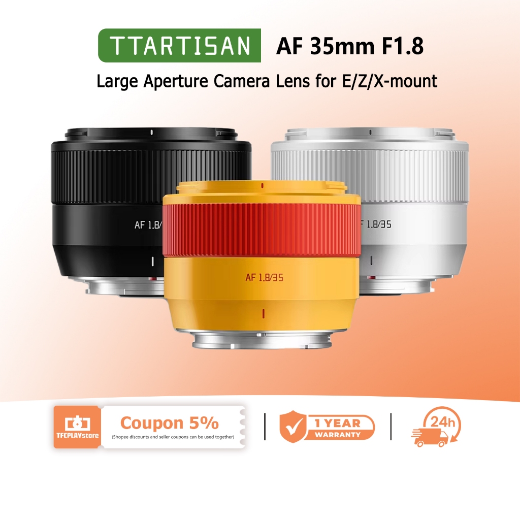 สีใหม่ schemTTArtisan AF 35 มม.F1.8 II APS-C กรอบเลนส์รูรับแสงขนาดใหญ่สําหรับกล้องถ่ายภาพภาพพร้อม Fuji XT30 Sony E A7RIII Nikon ZFC