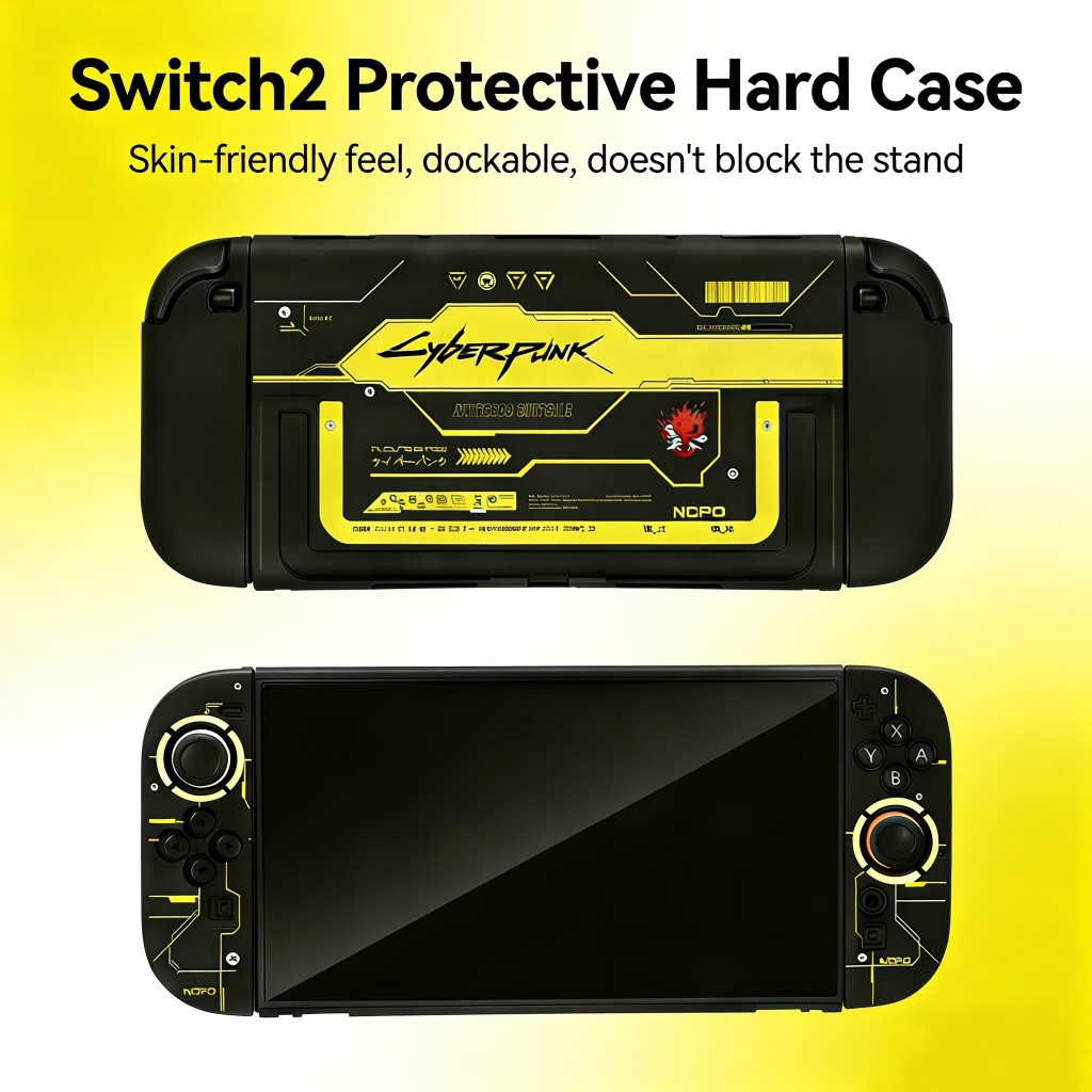 เคสป้องกันสําหรับ Nintendo Switch 2 2025,Cyberpunk 2077 Dockable Hard ฝาครอบป้องกันสําหรับ Nintendo 