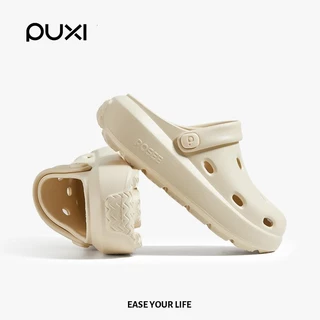 【Ready Stock】 PUXI cheese สุภาพสตรี แตะแพลตฟอร์ม กันลื่น พื้นรองเท้านุ่ม รองเท้าหัวโต สวมใส่ข้างนอก รองเท้าแตะลําลอง PS4623