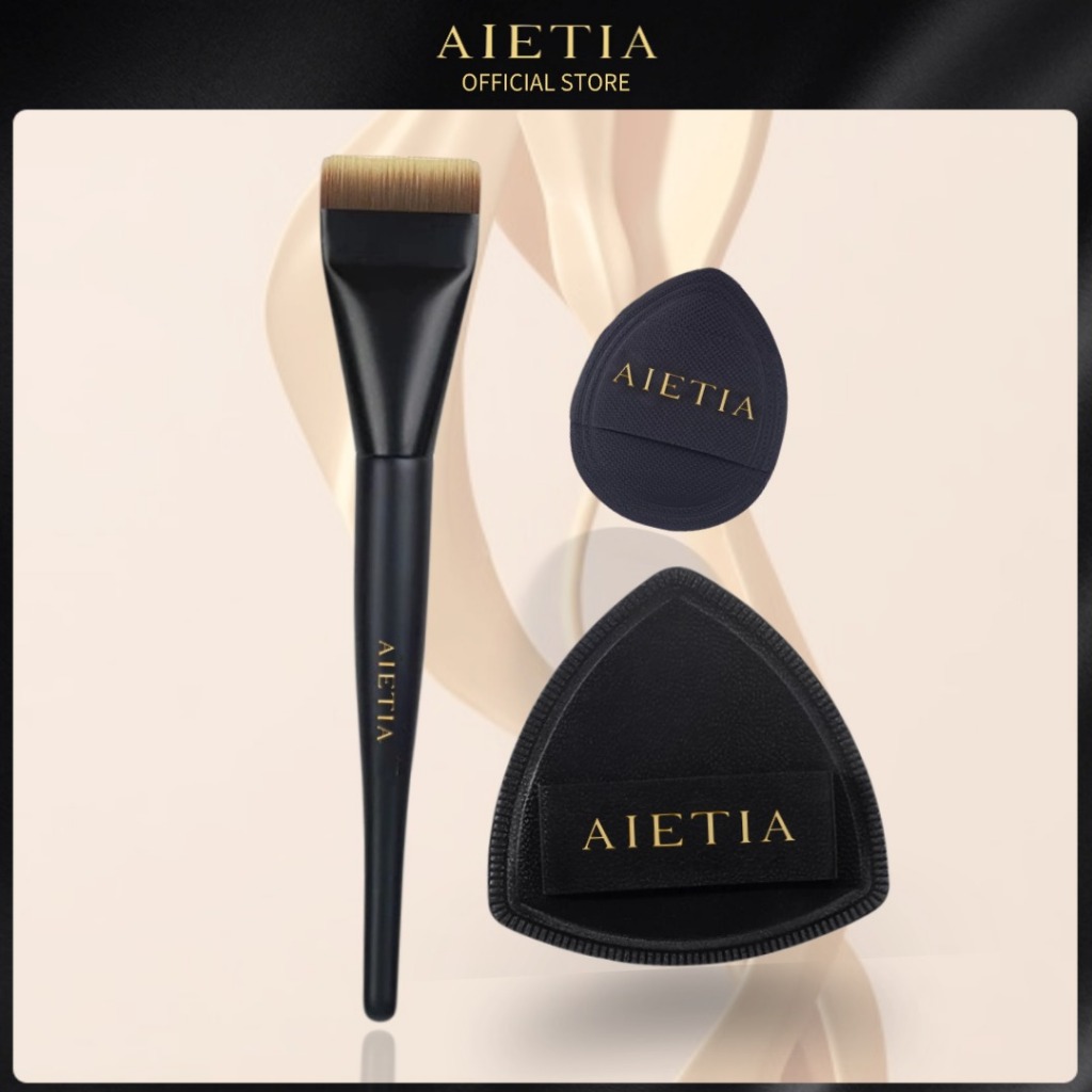 AIETIA S301 Airy Flawless Base Trio Blade Head Foundation Brush/Mask Brush Lightweight & fFawless Base เครื่องมือแต่งหน้า