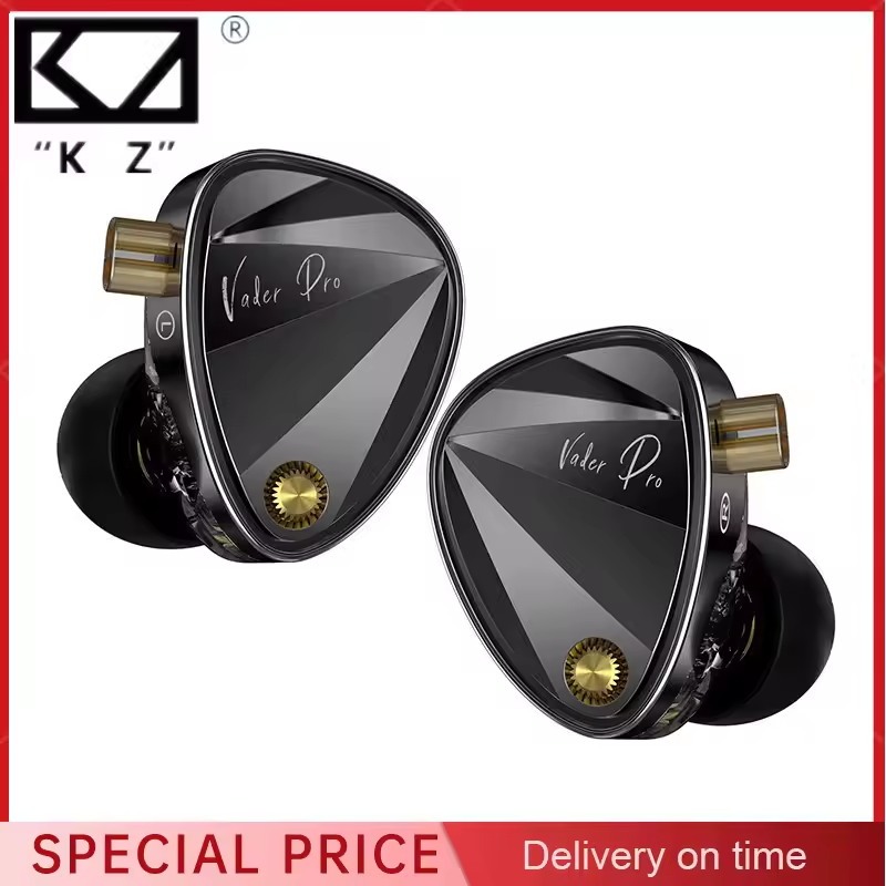 KZ Vader Pro ใน Ear Monitor HiFi หูฟังอย่างแท้จริง Balanced High-End 6-Driver Dynamic IEM สวิตช์ปรับ