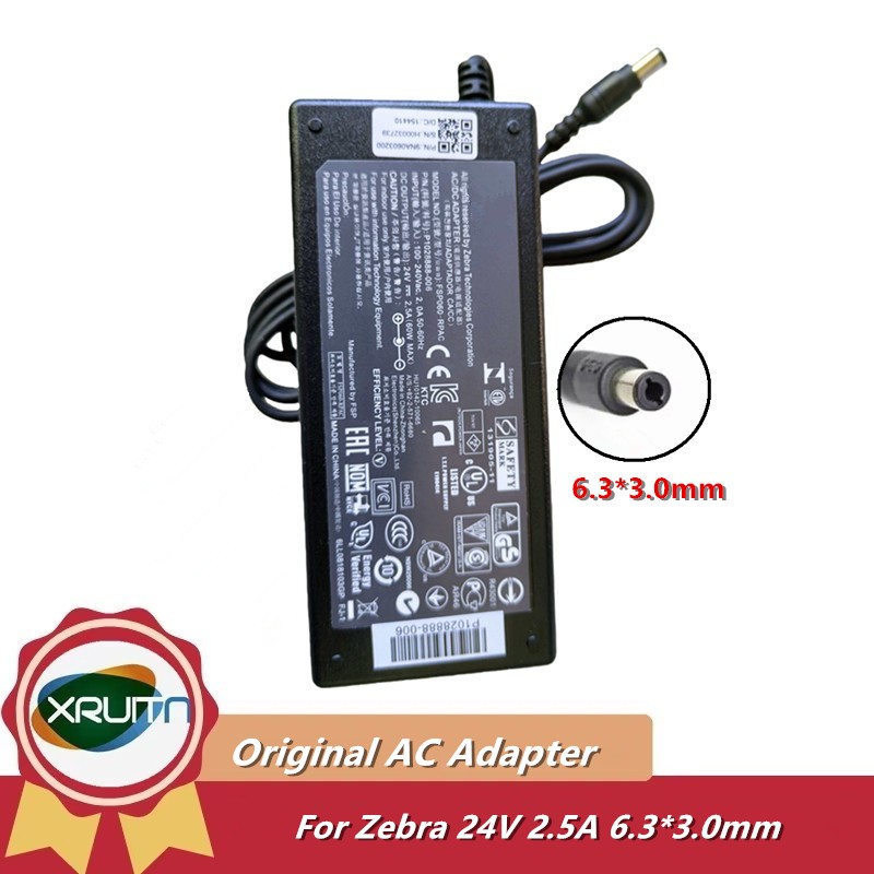 ของแท้ FSP060-RPBC อะแดปเตอร์ AC 24V 2.5A 60W สําหรับเครื่องพิมพ์ Zebra GX420 GT800 GT820 GX430T EZ1