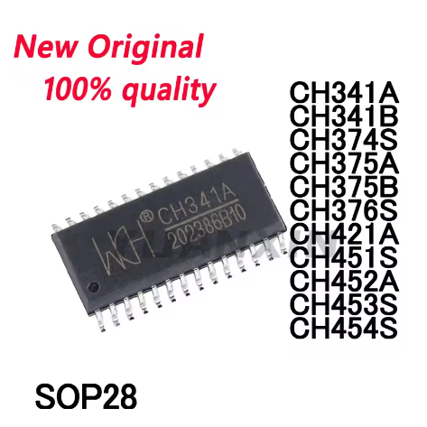 5PCS ใหม่ Original CH341A CH341B CH374S CH375A CH375B CH376S CH421A CH451S CH452A CH453S CH454S SOP2