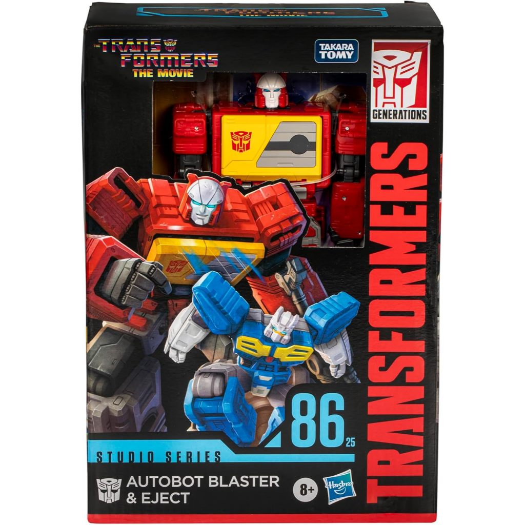 Transformers Studio Series Voyager The Movie 86-25 Autobot Blaster & Eject แอ็คชั่นแปลงขนาด 6.5 นิ้ว