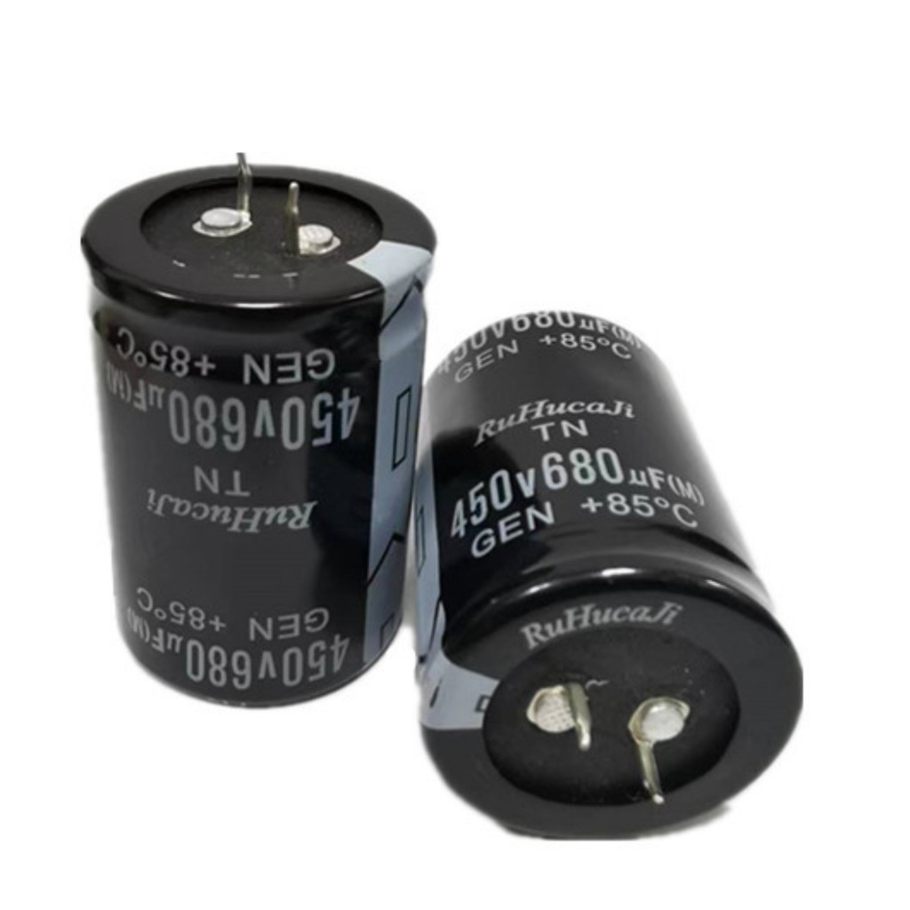 2 pcs อลูมิเนียม Electrolytic Capacitor 450V 220uF 330uF 470uF 560uF 680uF 820uF สําหรับอินเวอร์เตอร