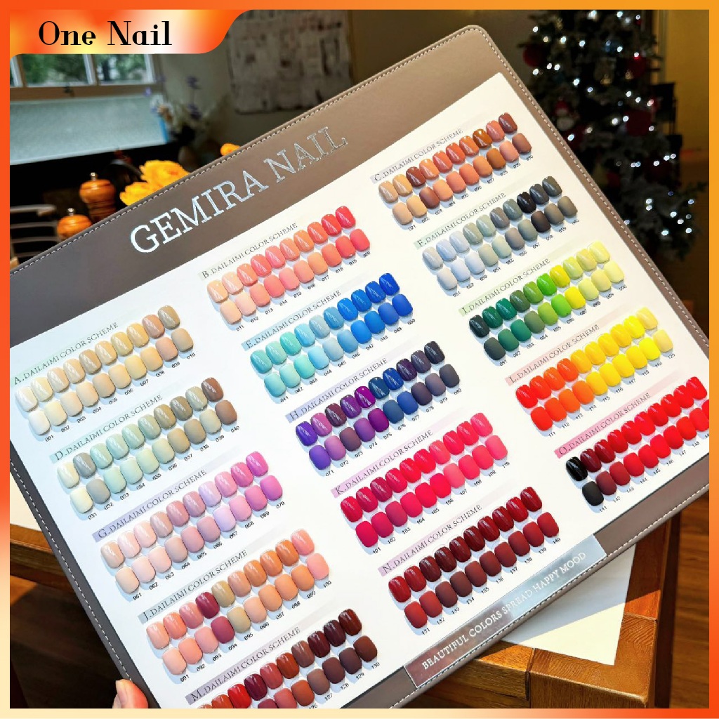 เจมิร่า ชุดแต่งเล็บ 150 สี สุดฮิต (ฟรีกระดานสี+ฐาน+ท็อป) สีมาการองยอดนิยมทุกฤดูกาล