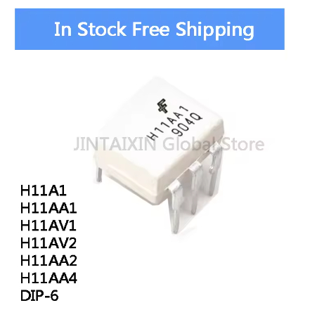 10 ชิ้น H11A1 H11AA1 H11AV1 H11AV2 H11AA2 H11AA4 DIP-6 Optocoupler ชิป IC ในสต็อกขายส่ง