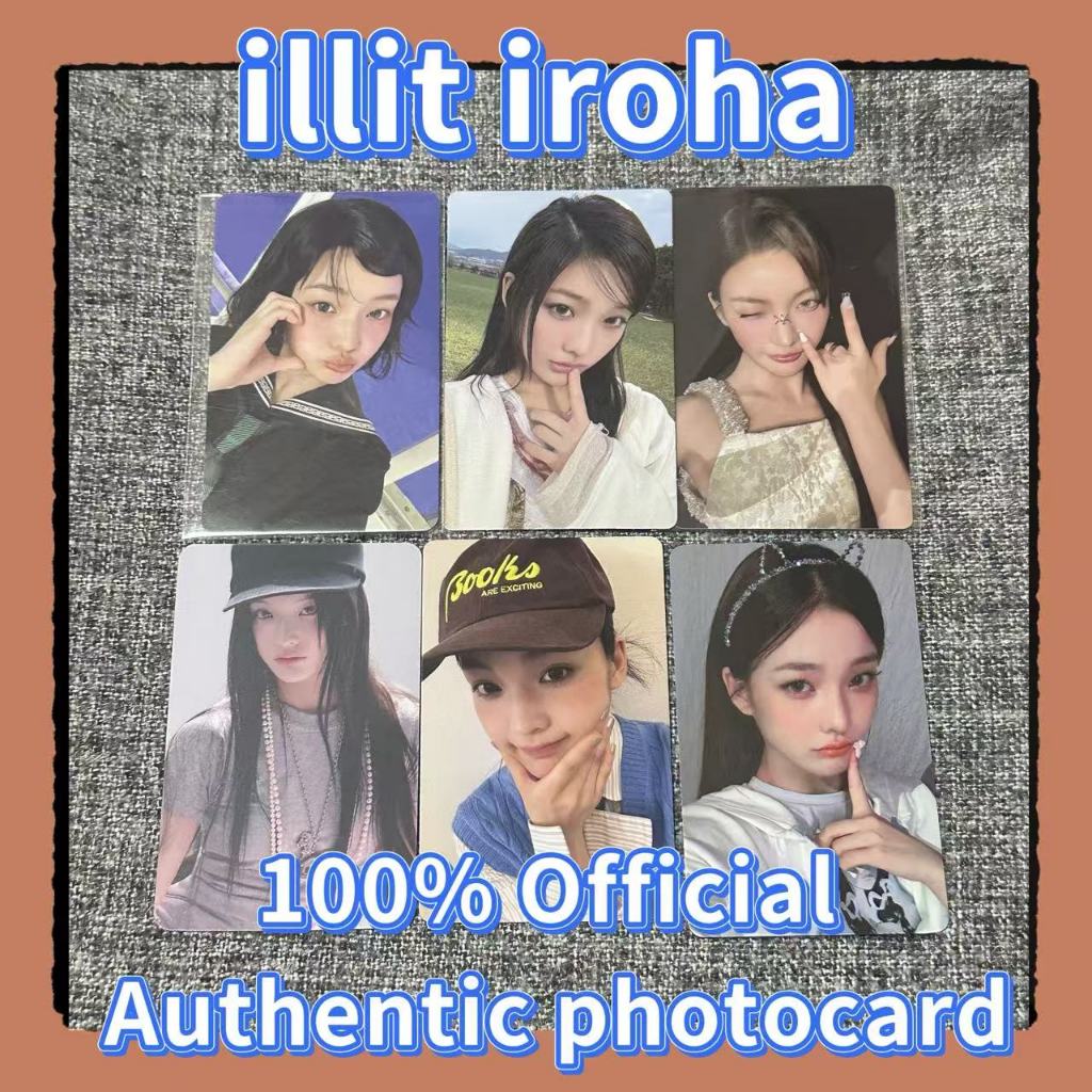 100% อย่างเป็นทางการ ILLIT Minju Wonohee, Moka, Iroha, Yunah Photocard