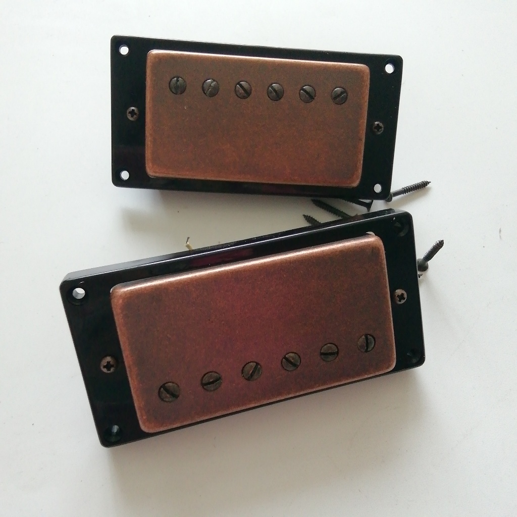 2PCS Bronze-สีกีตาร์ไฟฟ้า,คอ Pickup และสะพานรถกระบะ Made IN Korea LP กีตาร์ไฟฟ้า HGH145
