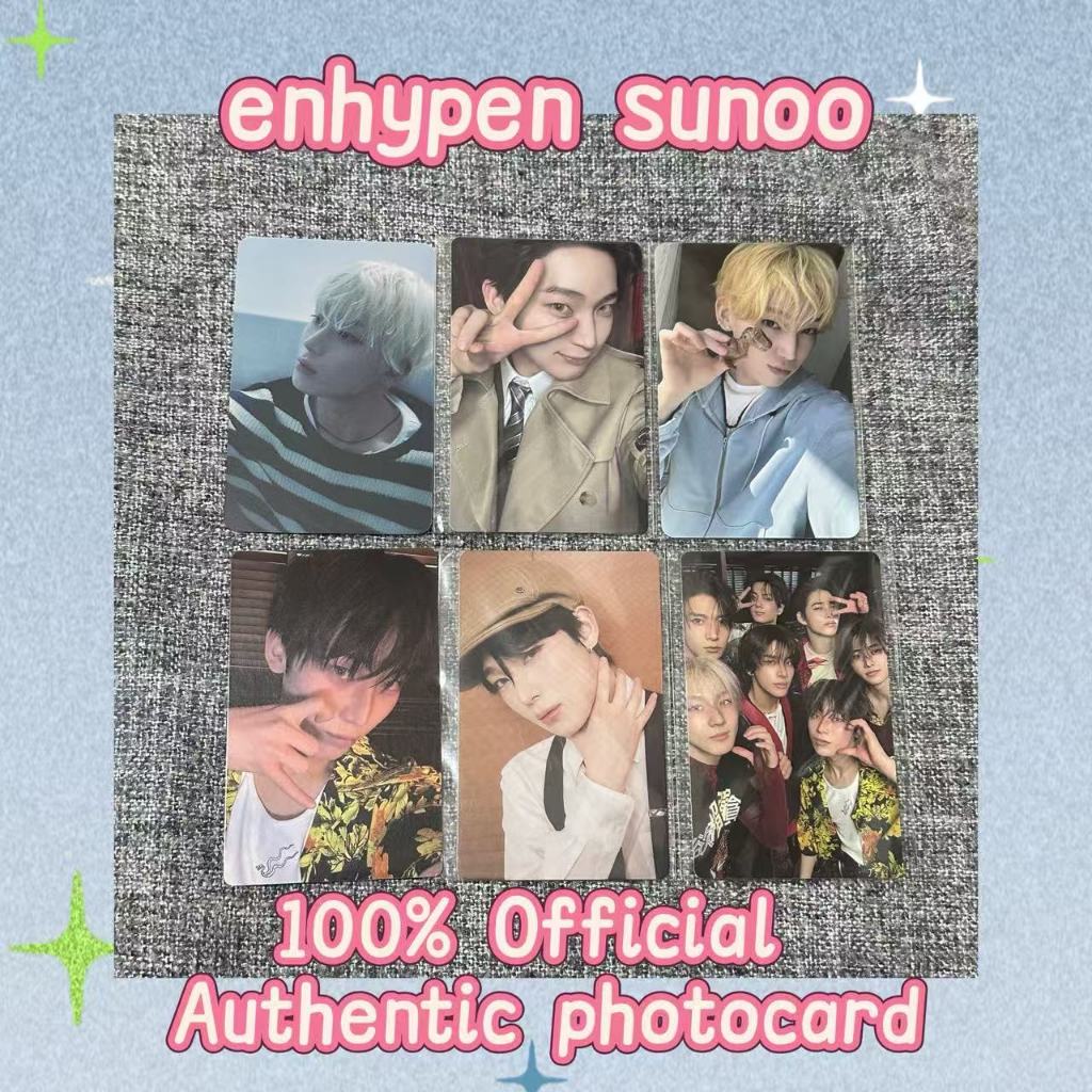 100% Official] Enhypen Photocard ( Sunoo Photocard)