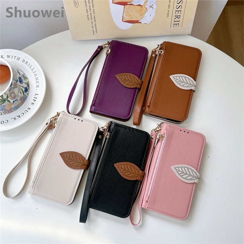 สําหรับ OPPO A16 A16S A53S A54S A55S A56 A56S A79 ค้นหา X9 Pro 5G กรณีซิปกระเป๋าเหรียญพลิกฝาครอบซิลิ