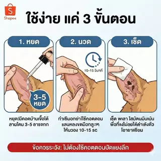 น้ำยาเช็ดหู สุนัข แมว (Ear Cleaner) กำจัดไรในหู แก้คัน ดับกลิ่นเหม็น ขจัดขี้หู สูตรสมุนไพร ไม่แสบ