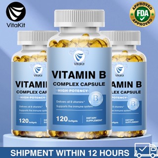 อาหารเสริมวิตามิน B-Complex (B12 B1 B2 B3 B5 B6 B9 Folic Aci…