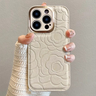 เคสโทรศัพท์ลายดอกคาเมลเลียหรูหรากับวงแหวนเลนส์โลหะ เหมาะกับ …