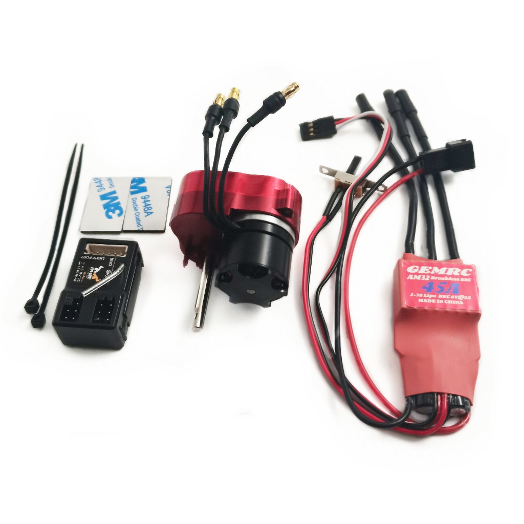 Outrunner มอเตอร์ไร้แปรงเกียร์โลหะเต็มรูปแบบ 45A ESC สําหรับ mn82 MN82S mn82pro mn300 mn78 mn168 mn9