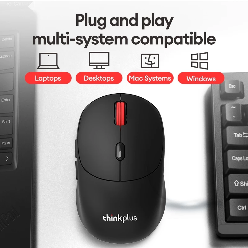 เมาส์ไร้สาย Lenovo ThinkPlus WL300 PRO บลูทูธสองโหมด thumbnail 6