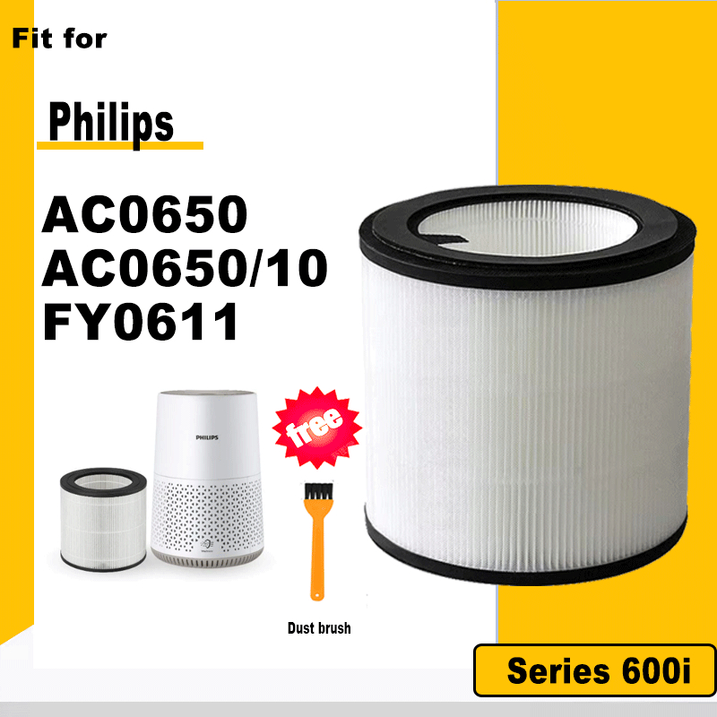แผ่นกรองทดแทน Philips Nanoprotect HEPA FY0611 | FY0611/30 สําหรับเครื่องฟอกอากาศ AC0650/10