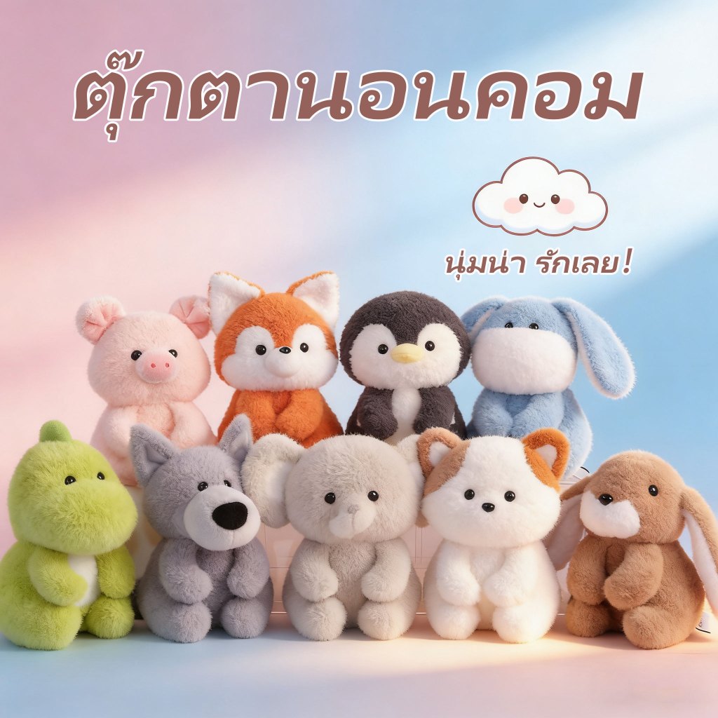 Bobova Penguin ตุ๊กตากระต่ายตุ๊กตาสัตว์การเรียนรู้ Work Match คอมพิวเตอร์สํานักงานเครื่องประดับตกแต่ง Plush