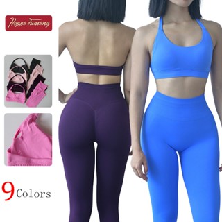 ชุดชั้นในกีฬาแขวนคอไร้รอยต่อข้ามพรมแดนของผู้หญิงที่มีเบาะหน้…