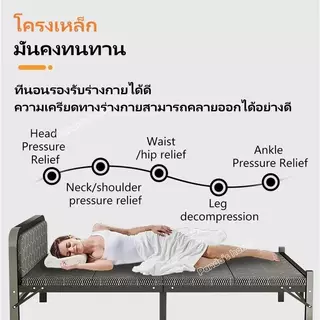 SY เตียงพับ เตียงเดี่ยว เตียงพับอเนกประสงค์ ไม่ต้องติดตั้ง folding bed รับน้ำหนักได้ 200KG ไม่ใช้พื้นที่