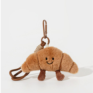 น่ารักบาแกตต์ครัวซองต์ตุ๊กตาตุ๊กตากระเป๋าจี้การ์ตูนกระเป๋าเป…