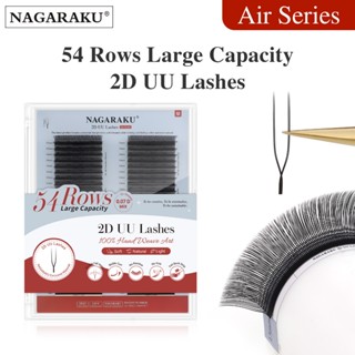 NAGARAKU 54 แถว 2D UU ขนตาแคบพัดลม YY Lashes Extensions M cu…